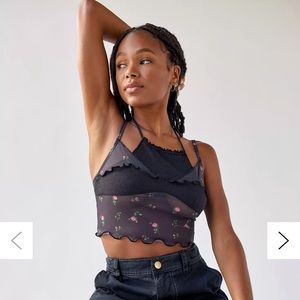 Urban Outfitters Sheer Halter Tank